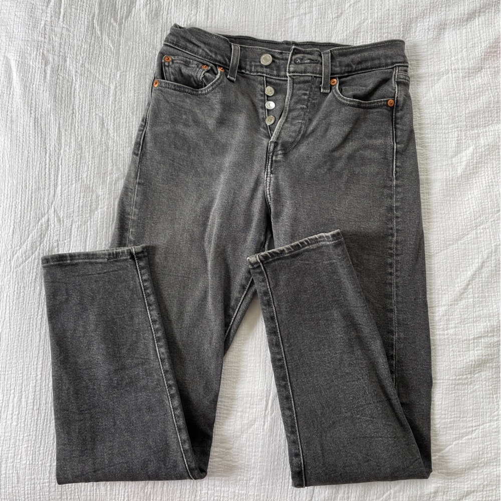Levi’s wedgie fit cropped jeans size 25 - Picture 3 of 7